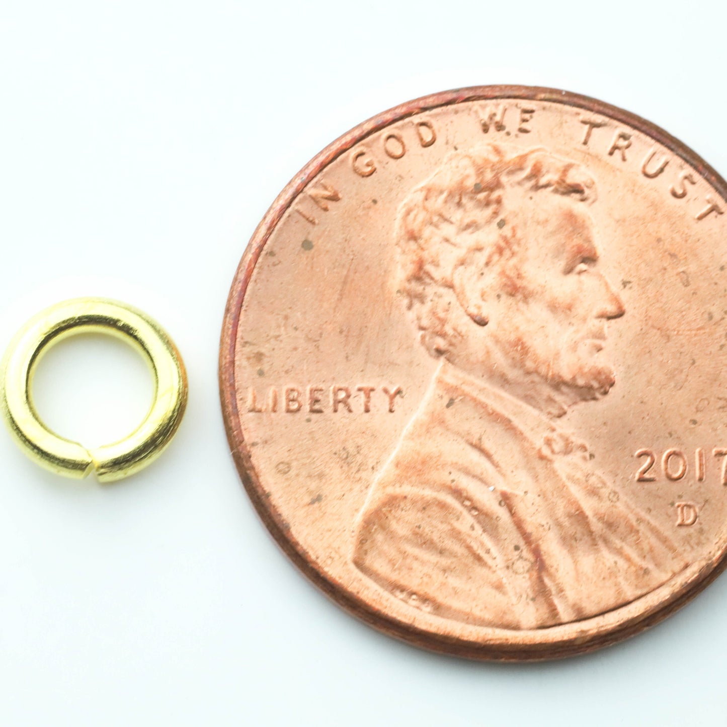 500 pcs of 6mm Thick Heavy Jump Rings - Gold Plated Jumpring 6x1.2mm 16 Gauge 16G Bulk Jumprings Open O Ring 12x6mm