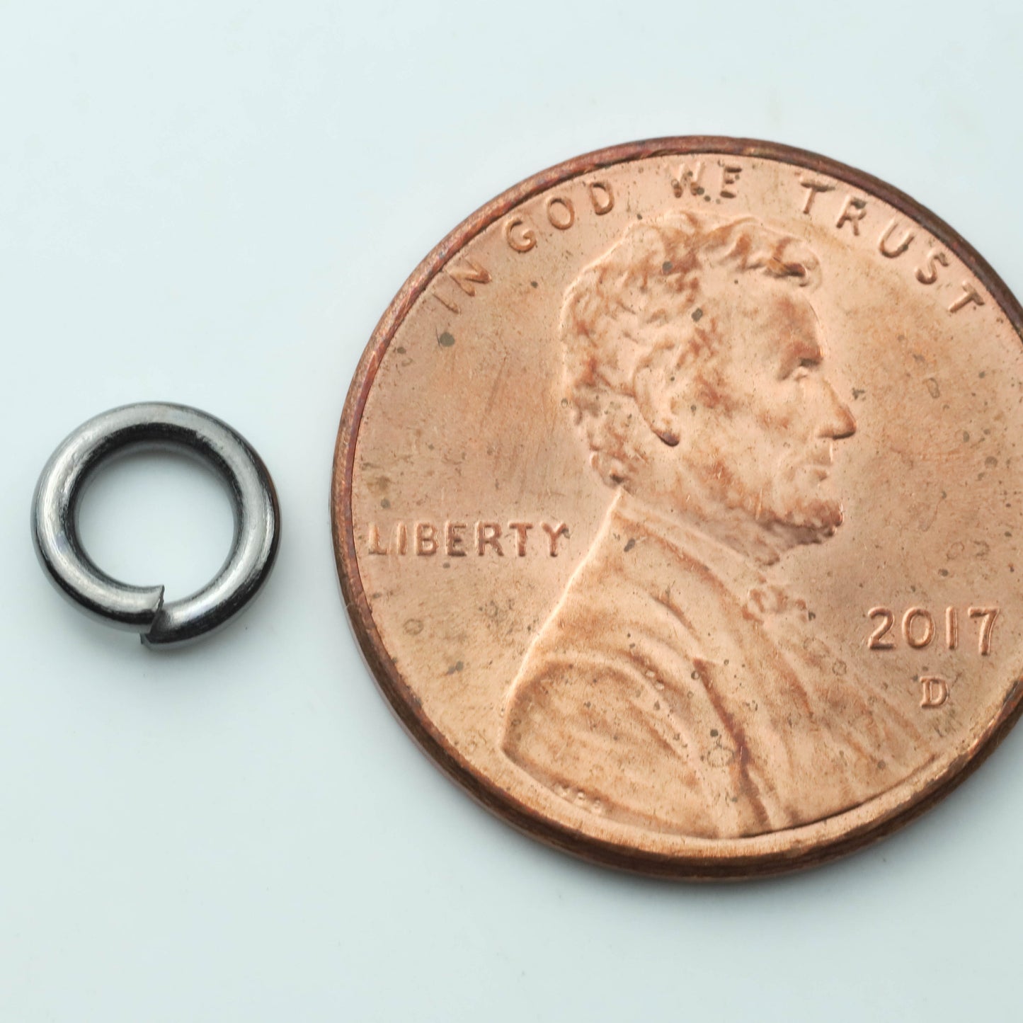 500 pcs of 6mm Thick Heavy Jump Rings - Gunmetal Jumpring 6x1.2mm 16 Gauge 16G Bulk Jumprings Open O Ring 12x6mm