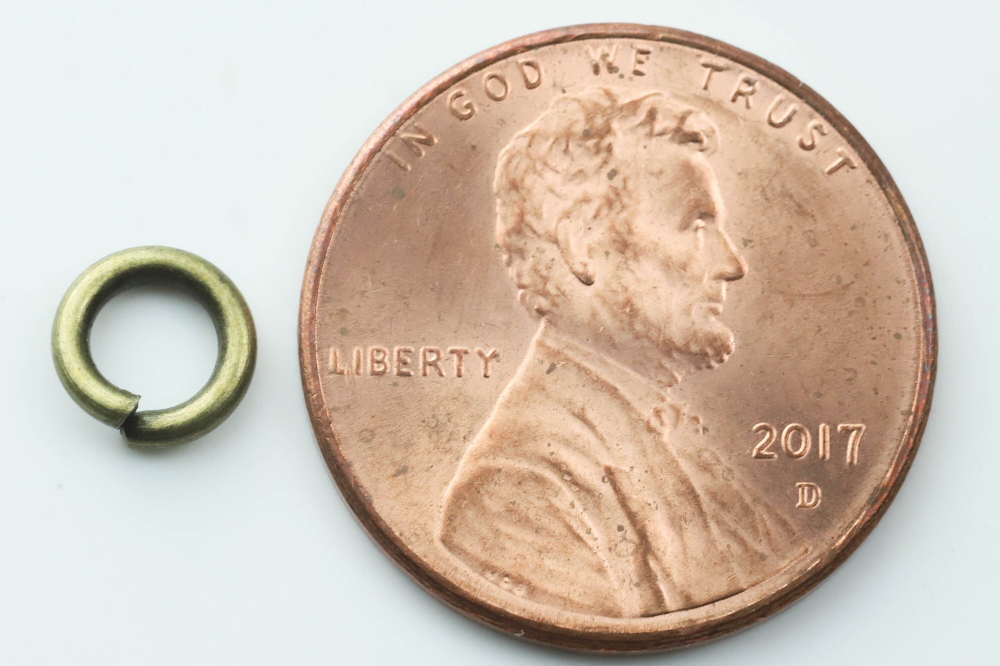 100 pcs of 6mm Thick Heavy Jump Rings - Antique Brass Jumpring 6x1.2mm 16 Gauge 16G Bulk Jumprings Open O Ring 12x6mm