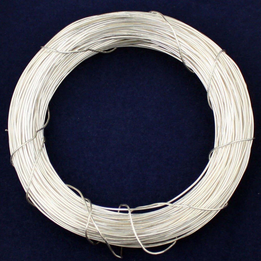 5ft of 26G Sterling Silver round wire Half-Hard