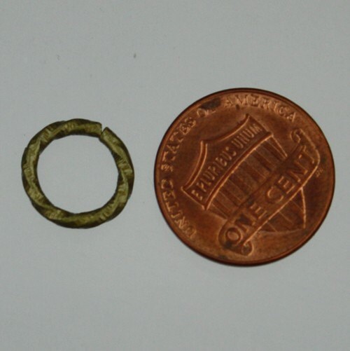 20 pcs of Antique Brass Fancy Thick Textured Jumpring 12mm Round - 1.8mm thickness