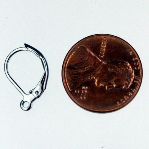 50 Gunmetal Leverback Earrings earwire 10X16mm