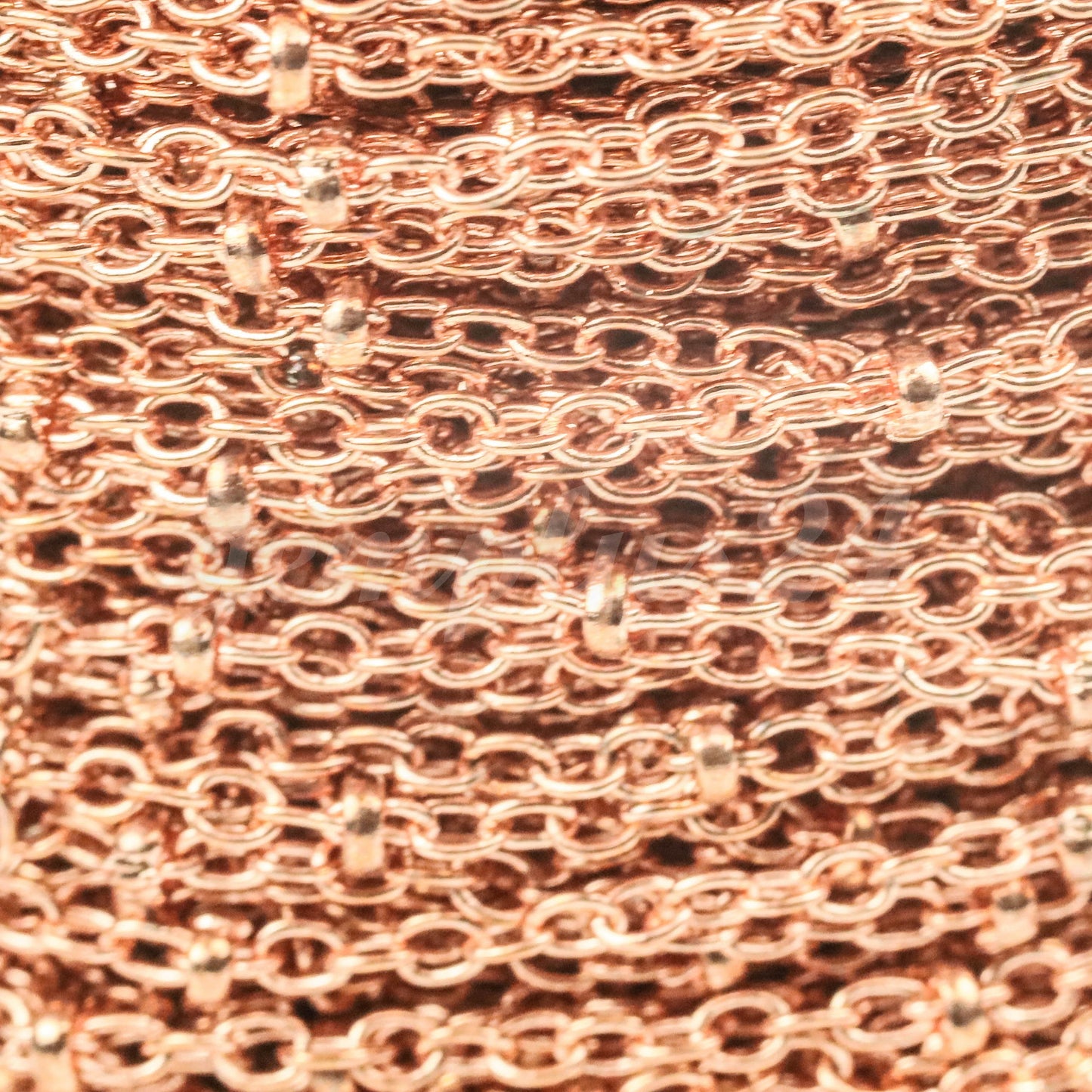 3 Feet Bright Copper Plated BALL Tiny Cable Chain Satellite Chain Bulk Chain - 2.0x1.4mm Ball SOLDERED link Necklace - 2014SAT