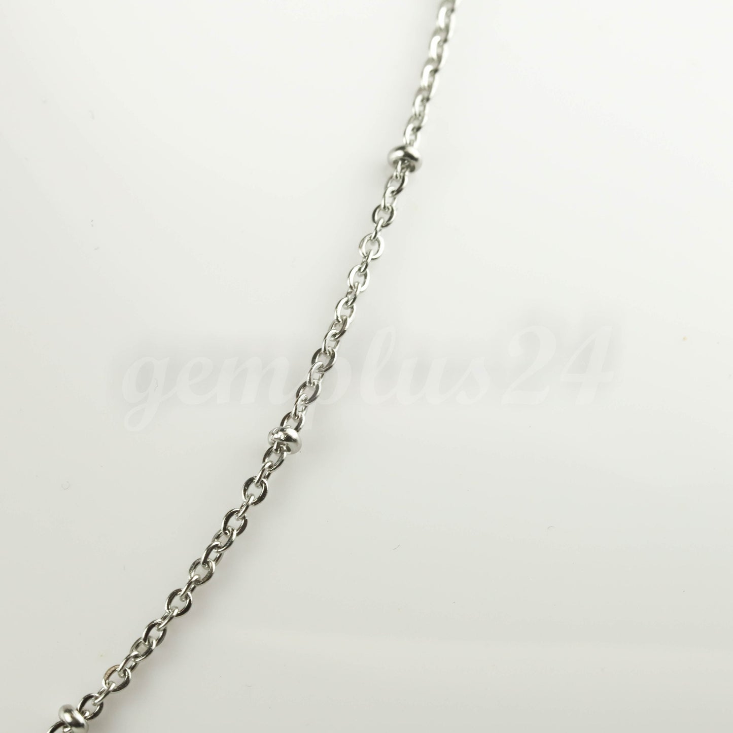 300 Ft Stainless Steel Satellite Chain - Ball Beaded Solder Flat Cable Chain - 2.4x1.7mm Flat Link - Bulk Wholesale Necklace - ST2417FSAT