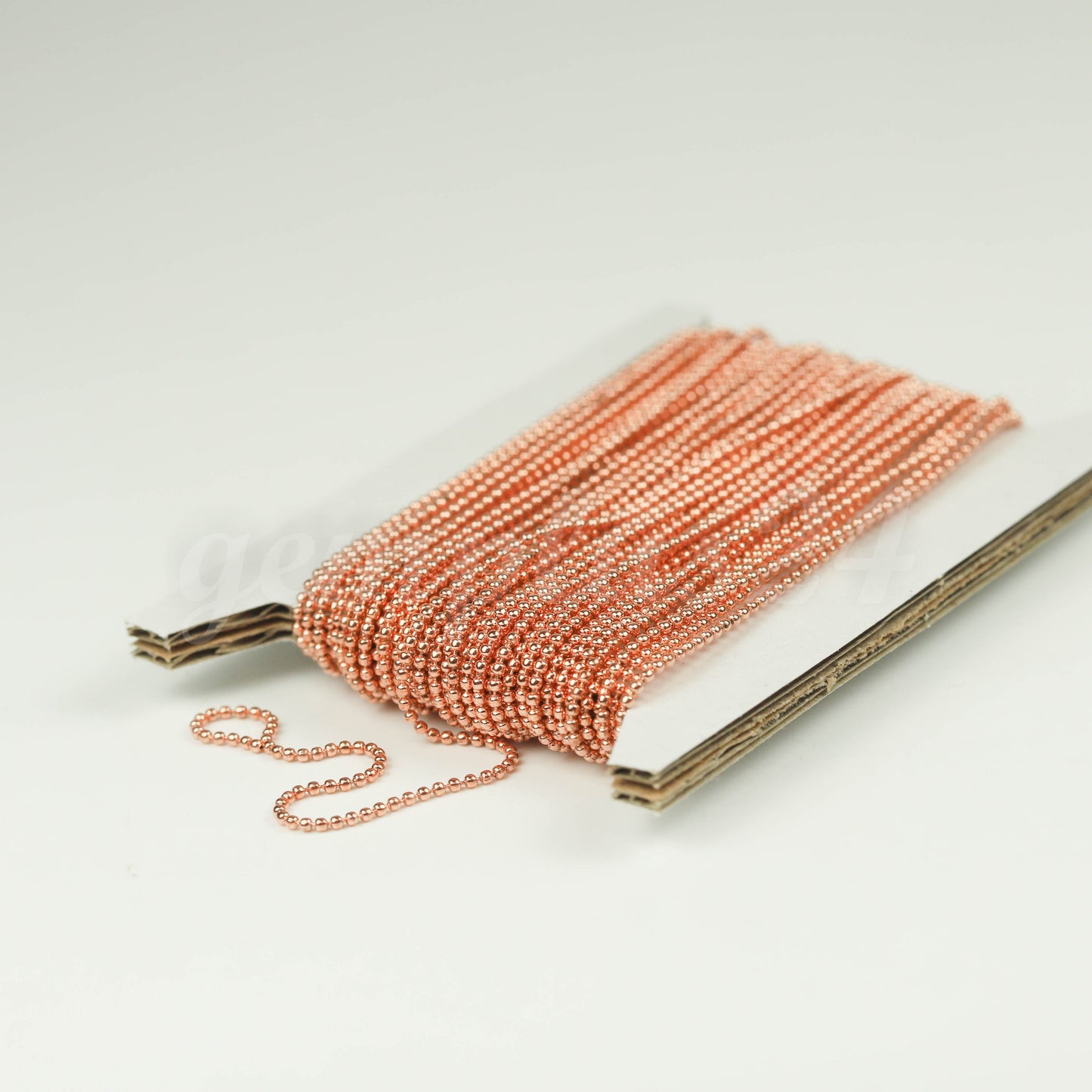 New Bright Copper Chain 3 feet Ball Chain ROUND micro ball chain - 1.2mm ball size w/ FREE 2 connectors (Insert or Crimp) - 12BALL