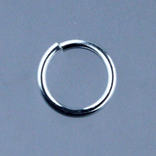 925 Pure Solid Sterling Silver Open Jump Ring - 5mm 18 Gauge 18G 1.0mm Thickness
