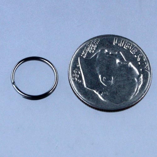 200 pcs of Gunmetal Finished Split Rings - 10mm
