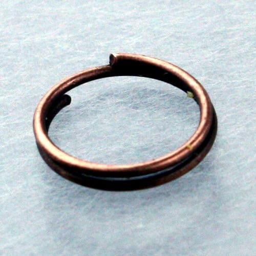 200 pcs of Antique Copper Finished Split Rings - 10mm