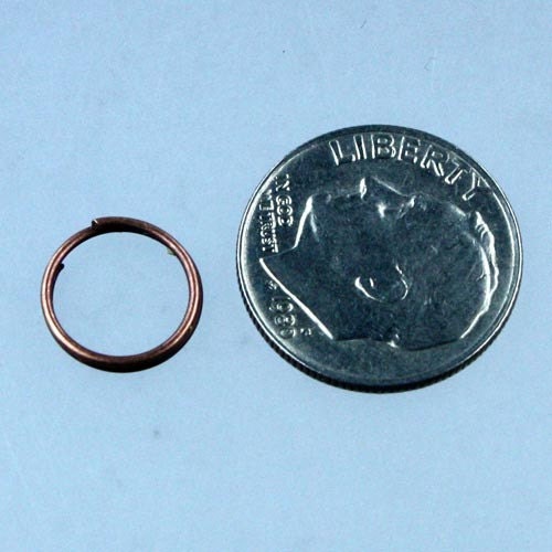 200 pcs of Antique Copper Finished Split Rings - 12mm