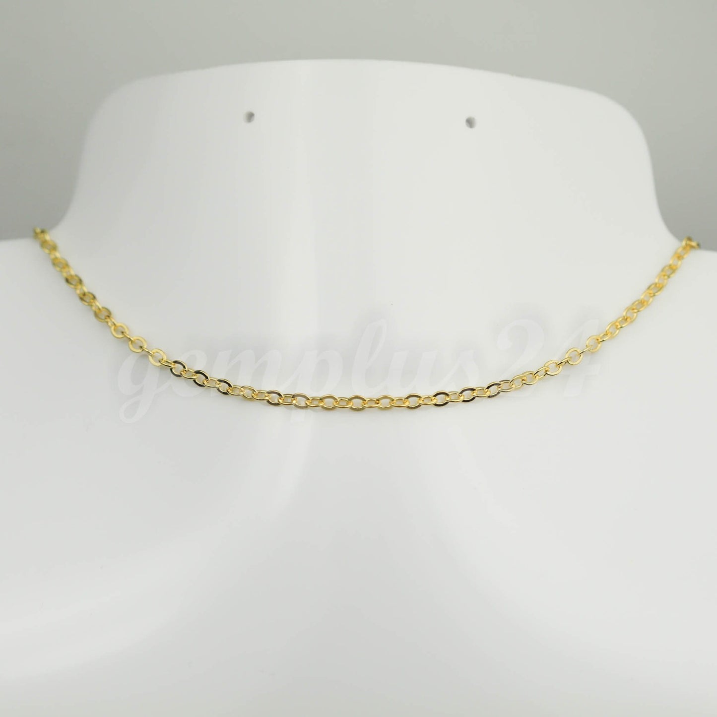300 feet of Gold Plated Flat Cable Chain 3x3mm Solder Gold Cable Chain - - 33F