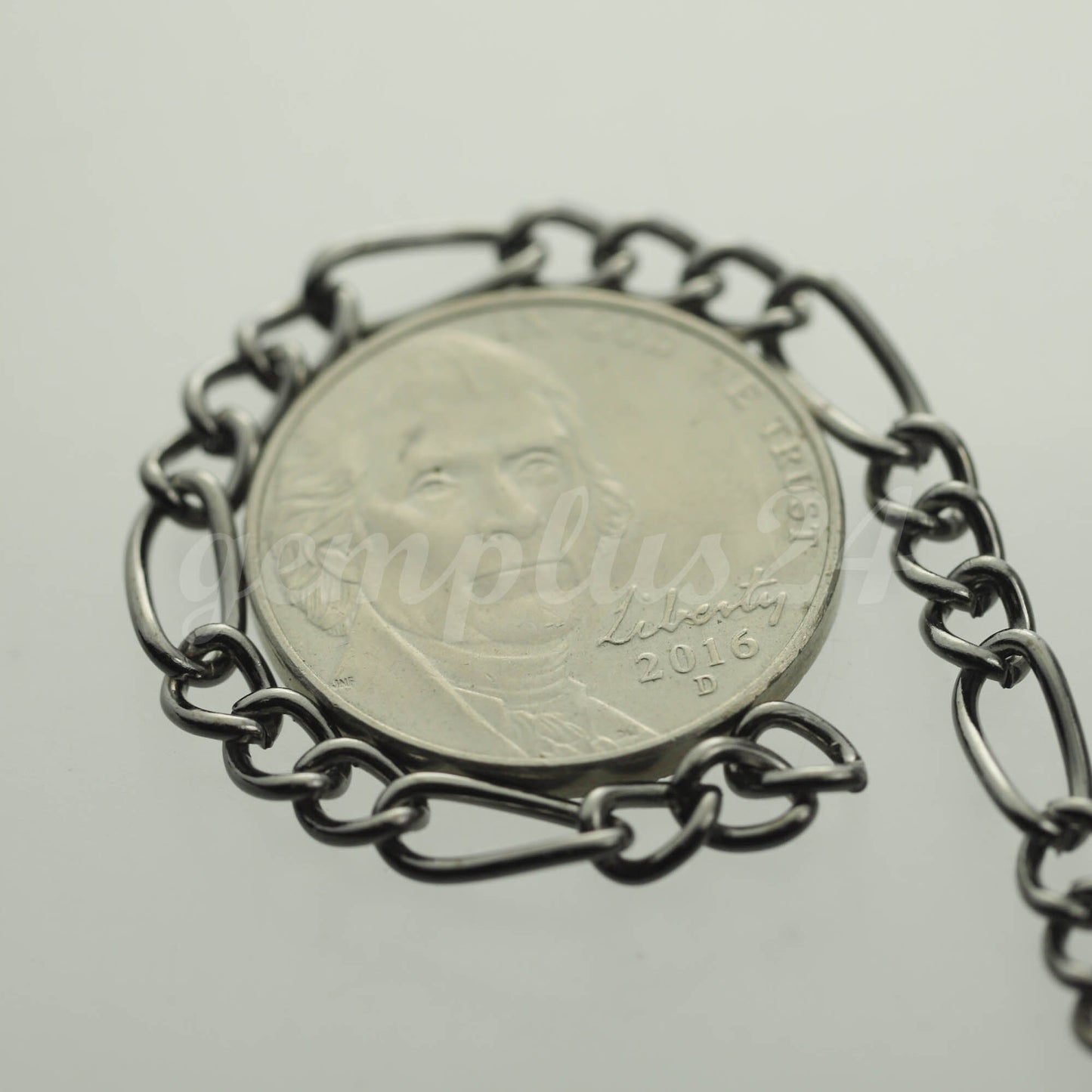 10 feet Gunmetal Plated Chunky Sturdy Heavy Long and Short (3 and 1) Chain FIGARO chain 9x4mm - Necklace Bracelet - 94FIGA