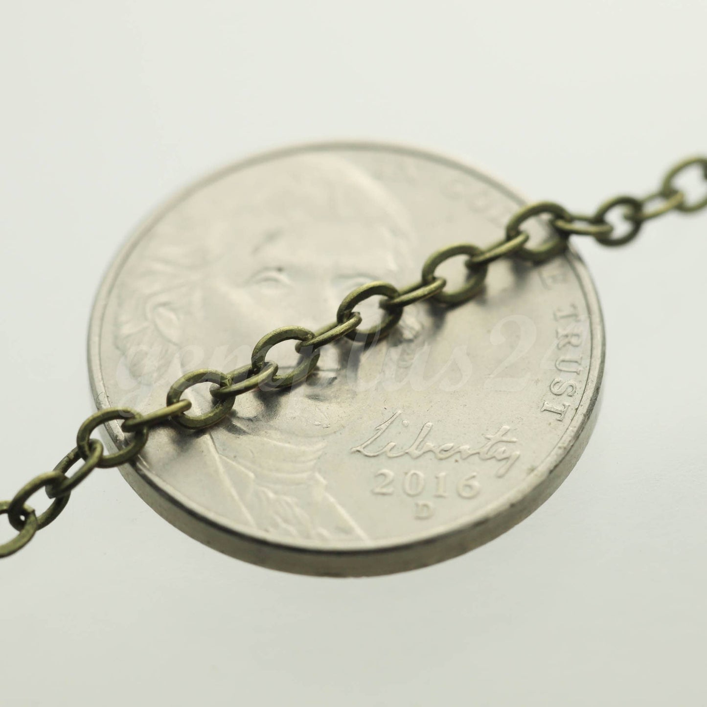 300 feet of Antique Brass Flat Cable Chain 3x3mm Solder Copper Cable Chain - - 33F