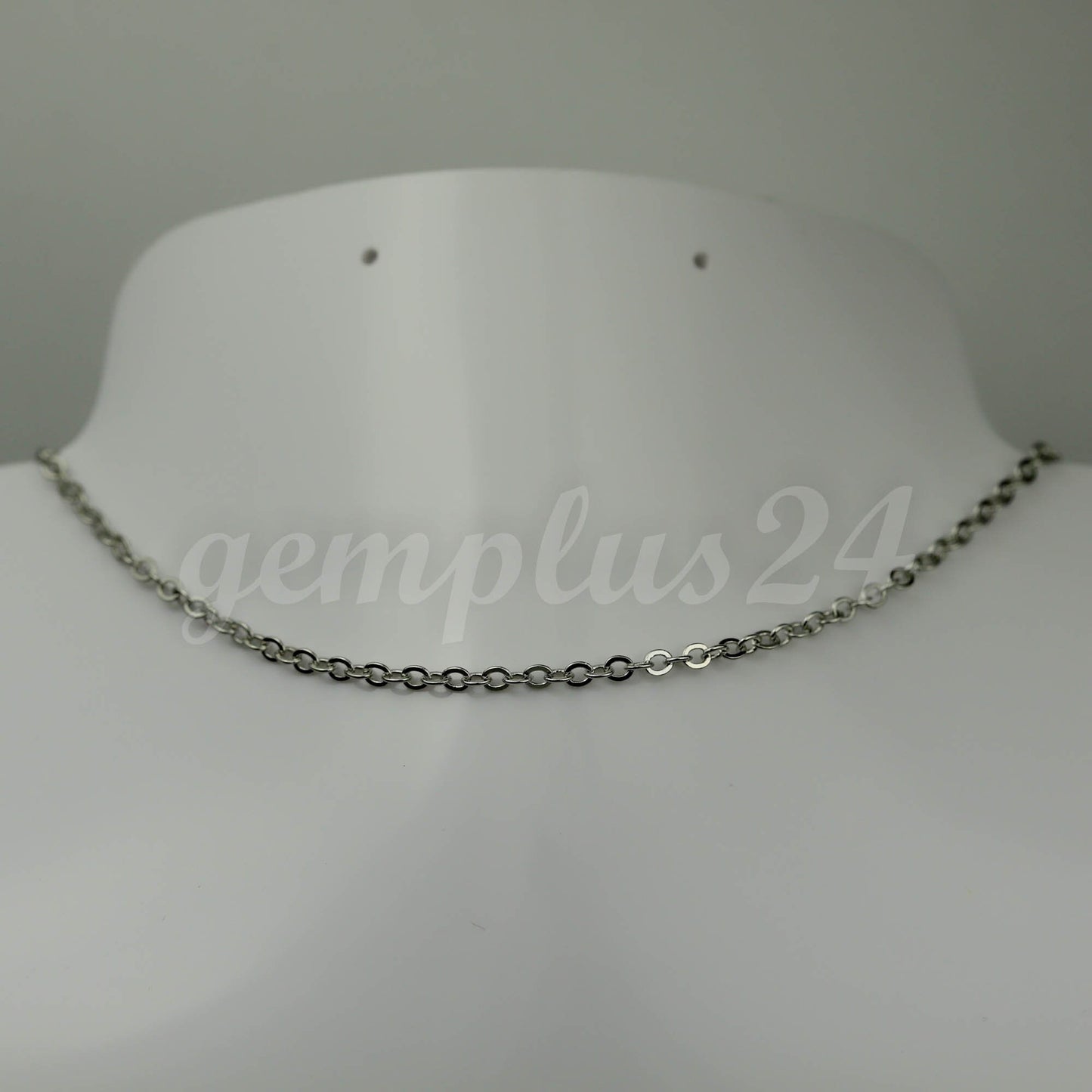 32 feet of Rhodium Plated Flat Cable Chain 3x3mm Solder Rhodium Cable Chain - - 33F