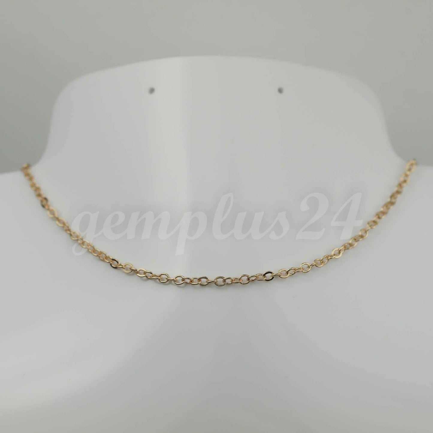 100 feet of Champagne Gold (Pinky Gold) Plated Flat Cable Chain 3x3mm Solder Cable Chain - - 33F