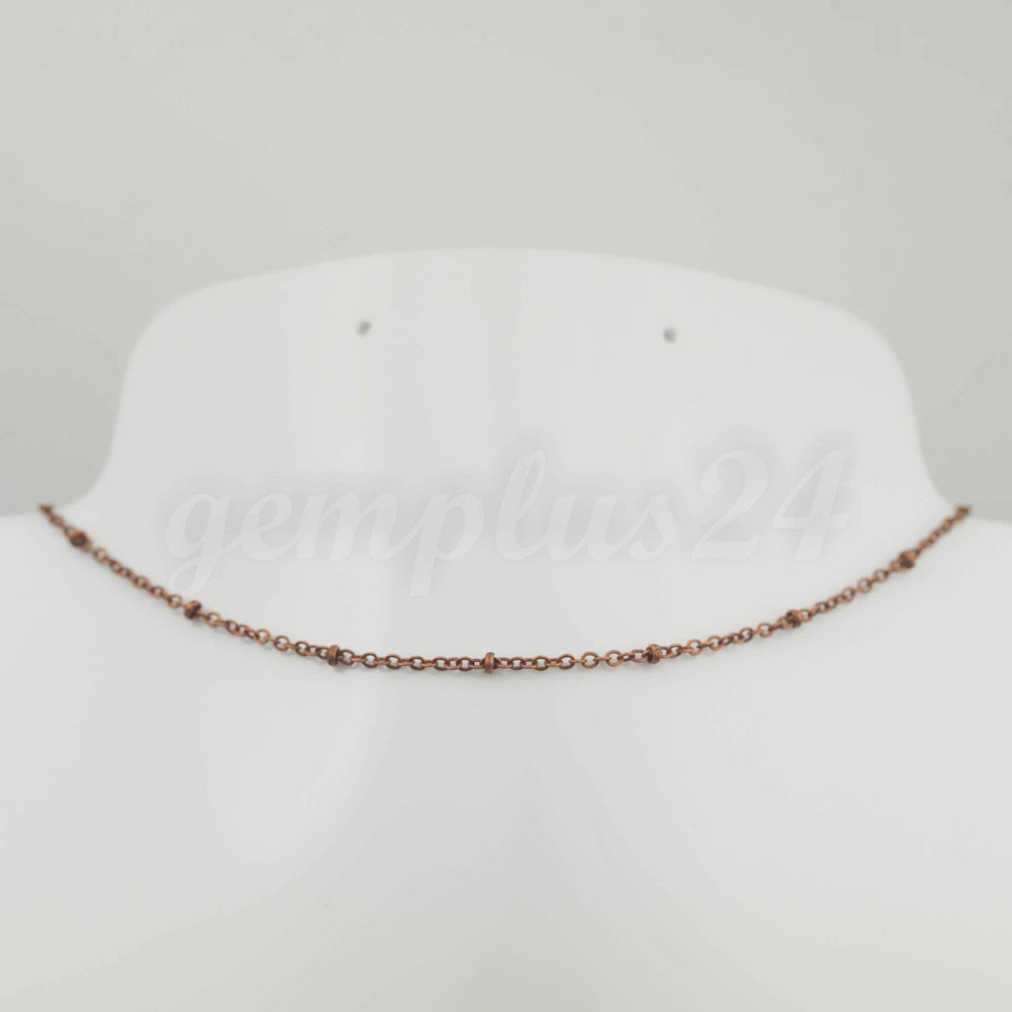 10 ft Antique Copper Satellite Dainty Delicate Chain Flat BALL Chain - 2.4x1.7mm SOLDERED link - Small Ball Flat Cable Chain - 2417FSAT