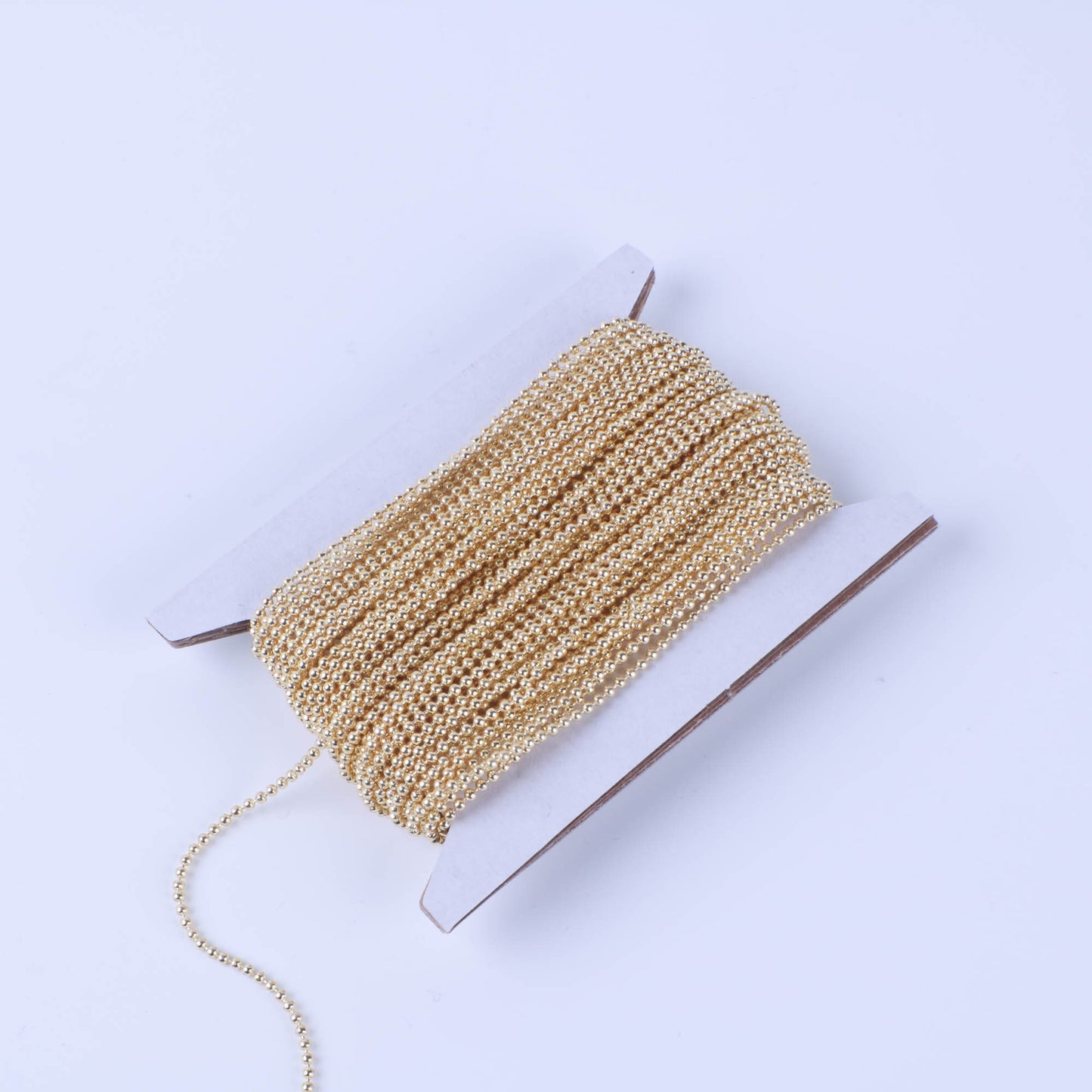 300 feet TARNISH Resistant Tarnish FREE Anti Tarnished 18K Gold Plated Round Micro Ball Chain bulk - 1.2mm FREE 100 connectors - AT12BALL