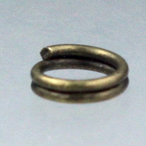 200 pcs of Antique Brass Finished Split Rings - 6mm