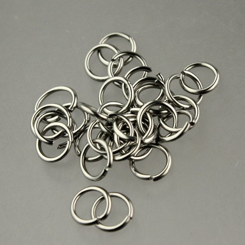 100 pcs STAINLESS Steel Jump Rings - 6mm 20Gauge 20G 0.8mm - Link Surgical Jumprings Necklace Bracelet Wholesale Jump Rings Bulk Jumprings