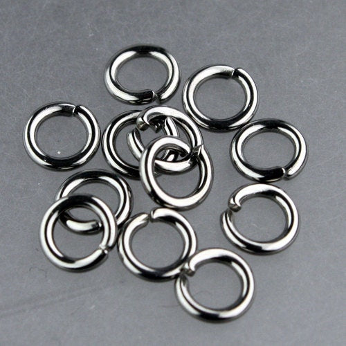 Jump RINGS 100 pcs of STAINLESS Steel Jump Rings Link Surgical Jumprings 6mm 18G Necklace Bracelet Wholesale Jump Rings Bulk Jumprings