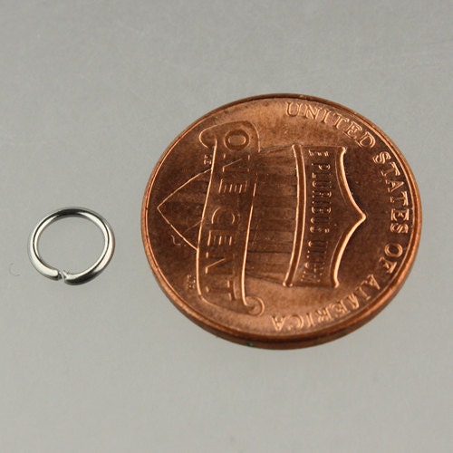 Jump RINGS 100 pcs of STAINLESS Steel Jump Rings Link Surgical Jumprings 6mm 20G Necklace Bracelet Wholesale Jump Rings Bulk Jumprings