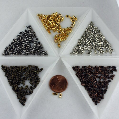 100pcs of Antique Copper finished ball chain connector for 1.5mm and 1.2mm chain (Insert type)-shp from CA USA - BALLCON15