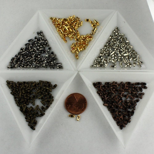 100pcs of Gold finished ball chain connector for 1.5mm chain - Insert type - BALLCON15