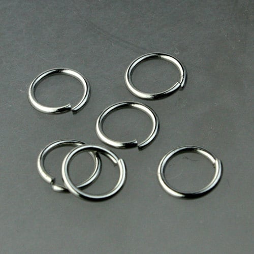 Jump RINGS 50 pcs of STAINLESS Steel Jump Rings Link Surgical Jumprings 8mm 18G Necklace Bracelet Wholesale Jump Rings 10x8ST
