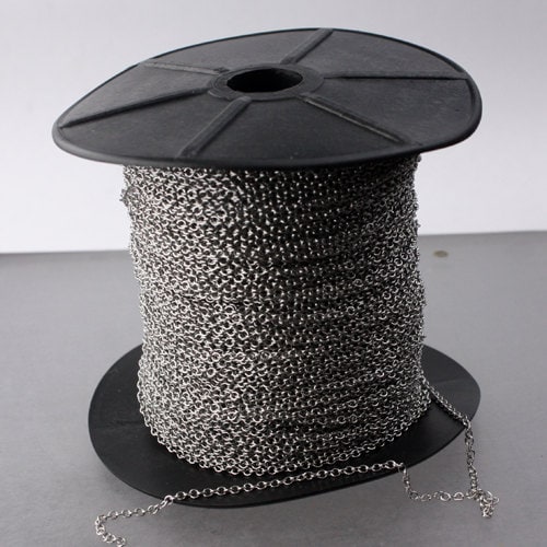 Stainless Steel Chain bulk,10ft Cable chain - 1.95mm SOLDERED Link