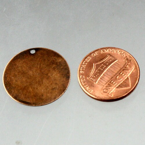 HandPick 10 pcs of Antique Copper Finished Coin drop dangle 21mm