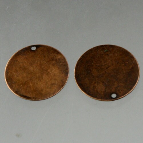 HandPick 10 pcs of Antique Copper Finished Coin drop dangle 21mm