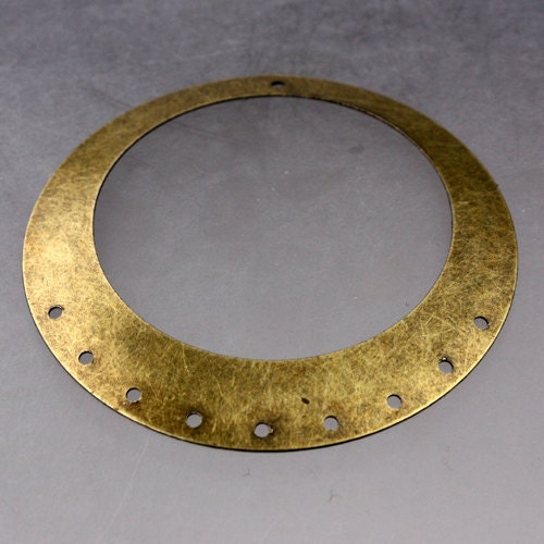 10 pcs of 2 inch Antiqued Brass filigree drop 50mm