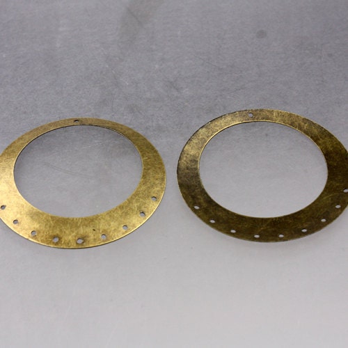 10 pcs of 2 inch Antiqued Brass filigree drop 50mm