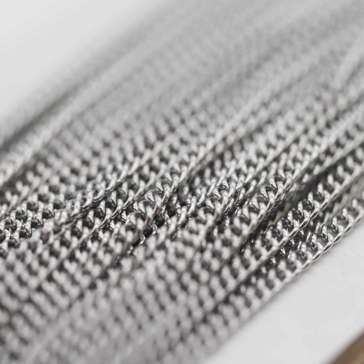 New 3/10/30/100 Feet Stainless Steel chain Surgical Sturdy BIG Curb chain Bulk chain - 2.2mm width 22G Soldered - ST2206CU