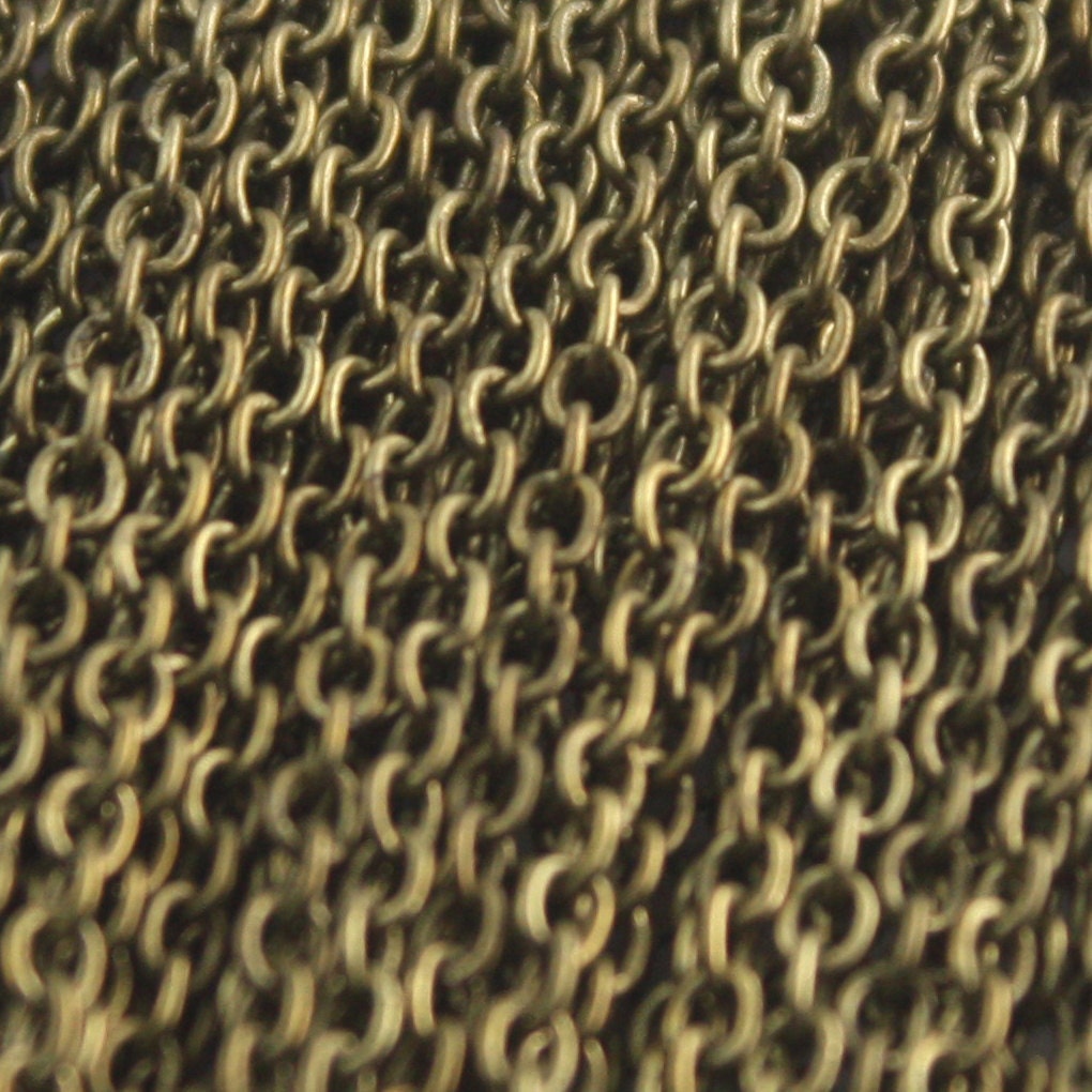 300 feet Antique Bronze Chain Antique Brass Round Chain SOLDERED Chain Cable Chain Necklace - 2.6x2.1mm - 2621S