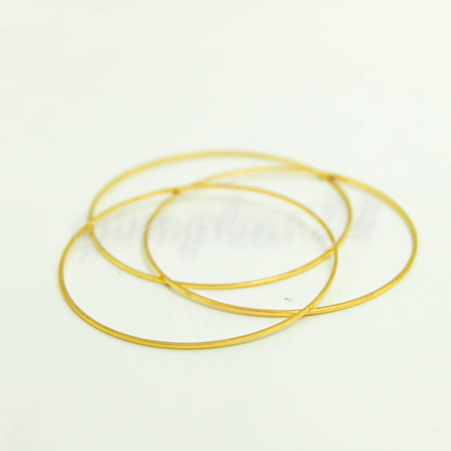 60mm Circle - Gold/Silver/Champagne/Rhodium - 5/10/25/50/100 Pcs - Circle Link Brass Connector Closed Loop Jump Rings - 60mm x 1.0mm
