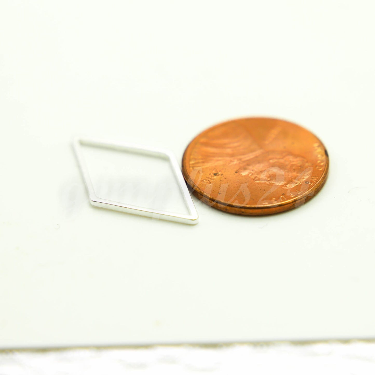 14x28mm Diamond - Gold/Silver/Champagne/Rhodium - 5/10/25/50/100 Pcs - Diamond Link Brass Connector Closed Loop Jump Rings - 14x28mm x 0.8mm