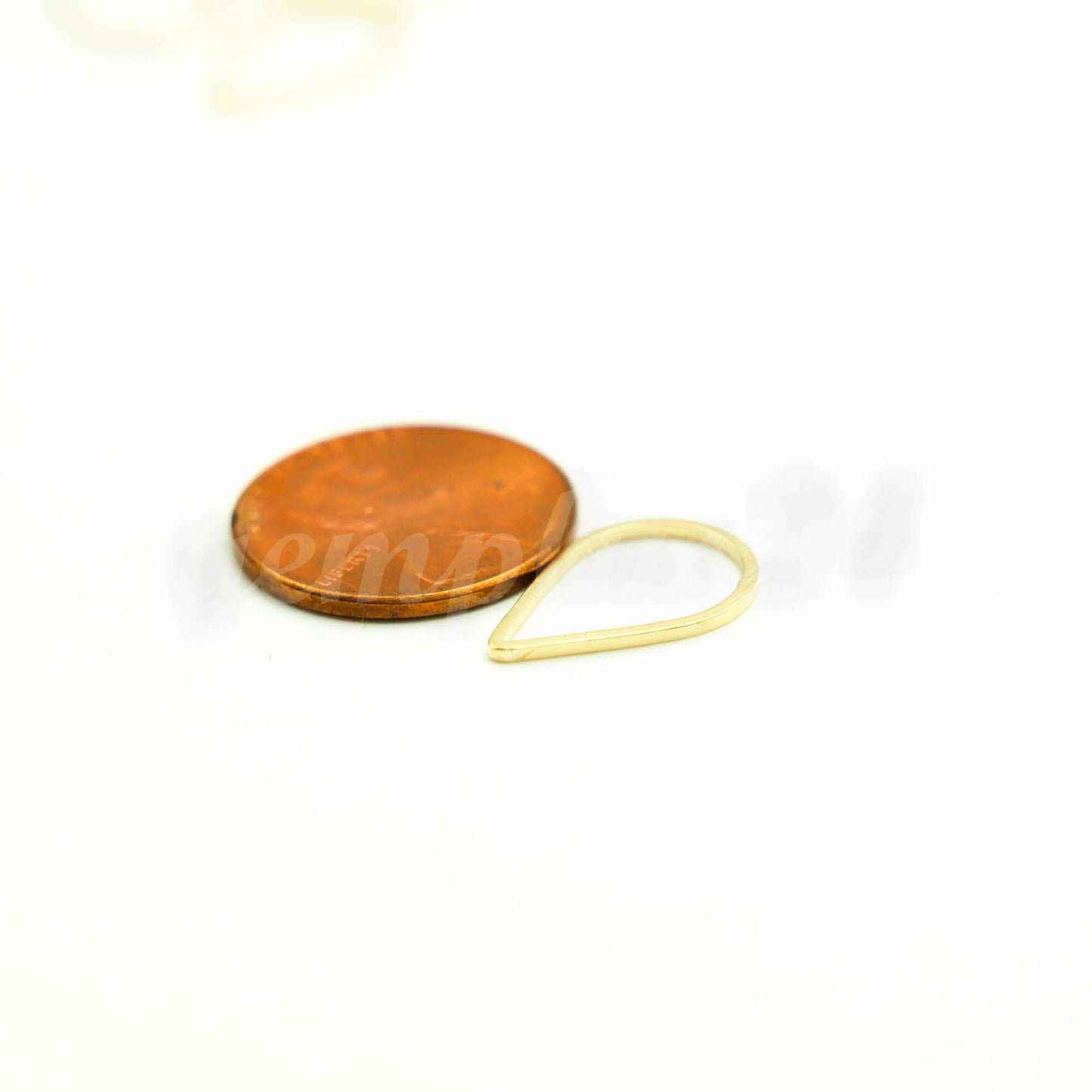 11x16mm Teardrop - Gold/Silver/Champagne/Rhodium - 5/10/25/50/100 Pcs - Teardrop Link Brass Connector Closed Loop Rings - 11x16mm x 0.8mm