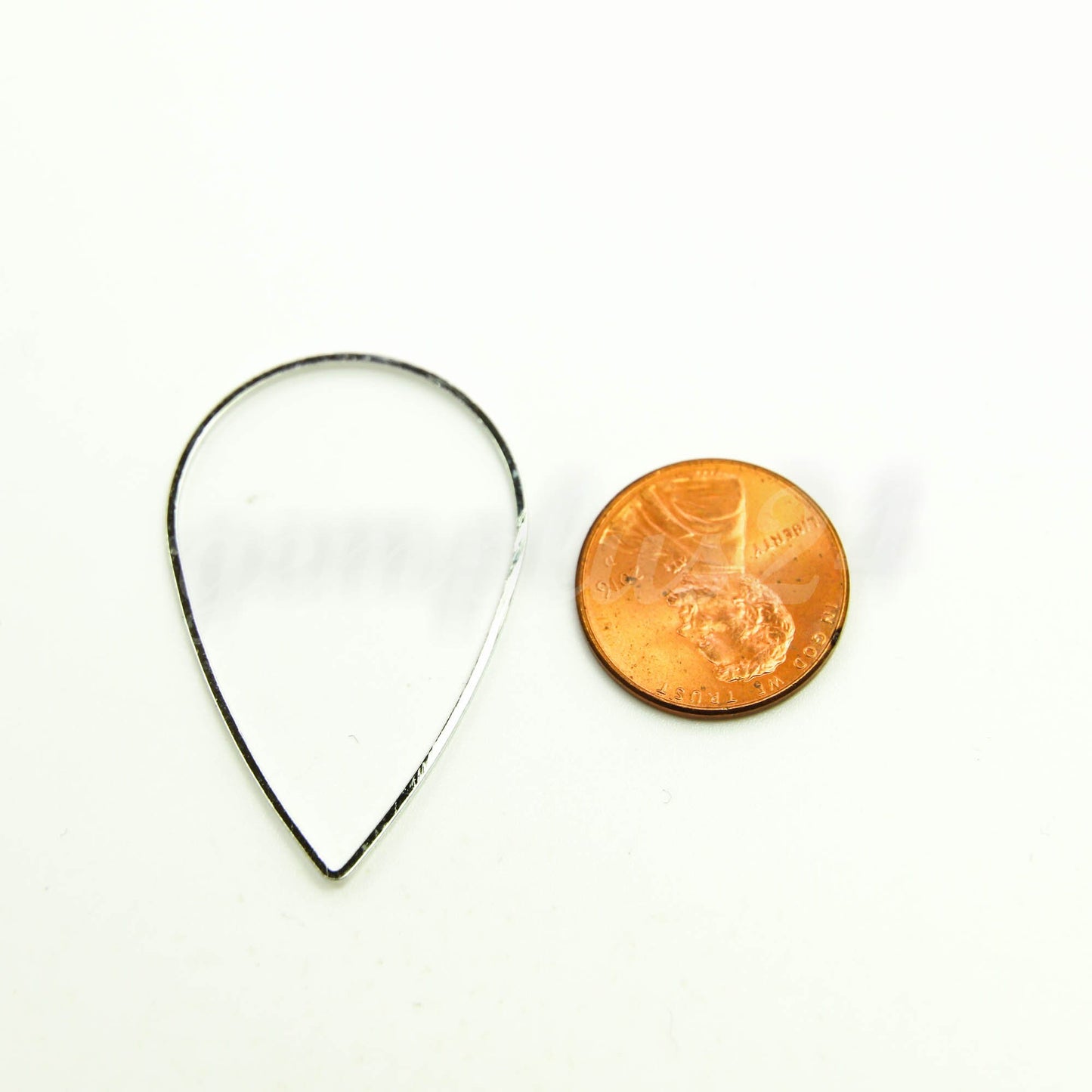 26x39mm Teardrop - Gold/Silver/Champagne/Rhodium - 5/10/25/50/100 Pcs - Teardrop Link Brass Connector Closed Loop Rings - 26x39mm x 0.8mm