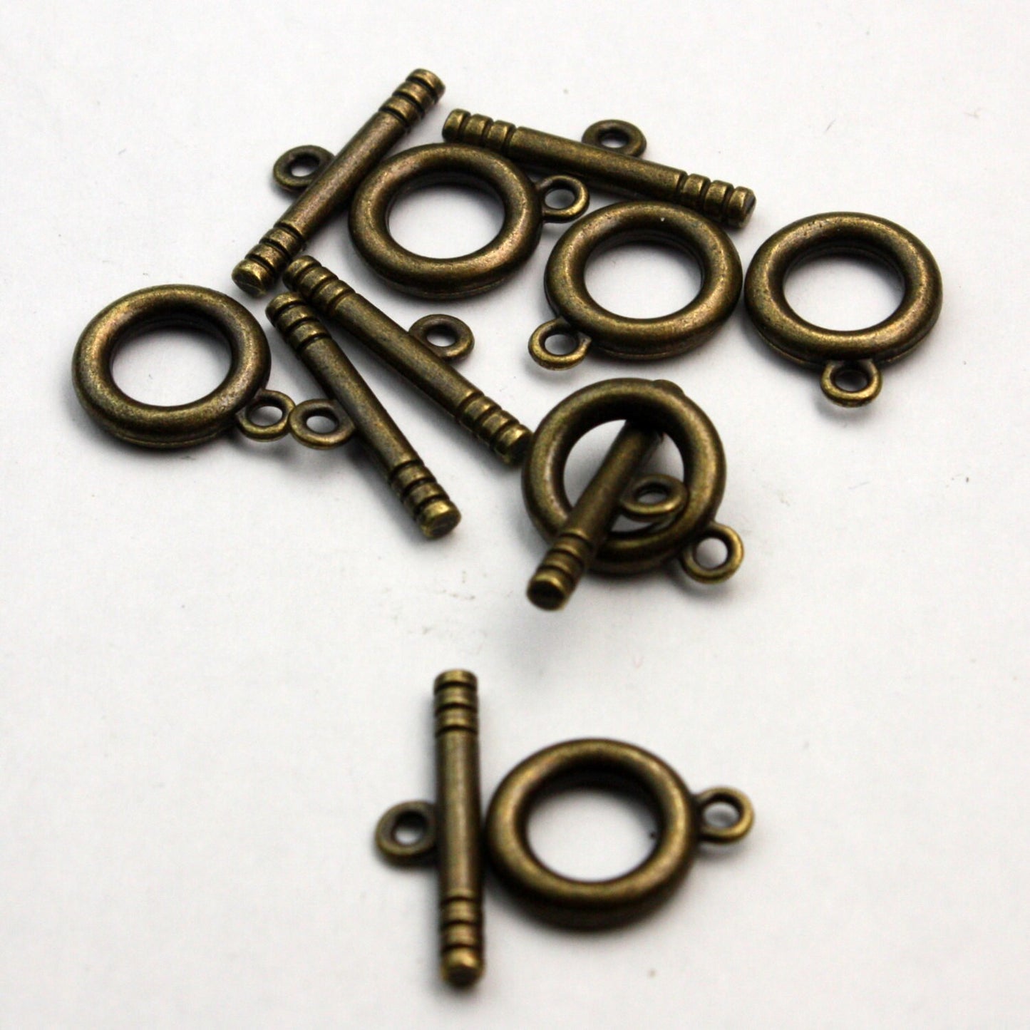 Wholesale 100 sets of Antique Brass Toggle Clasps - Ship from California USA
