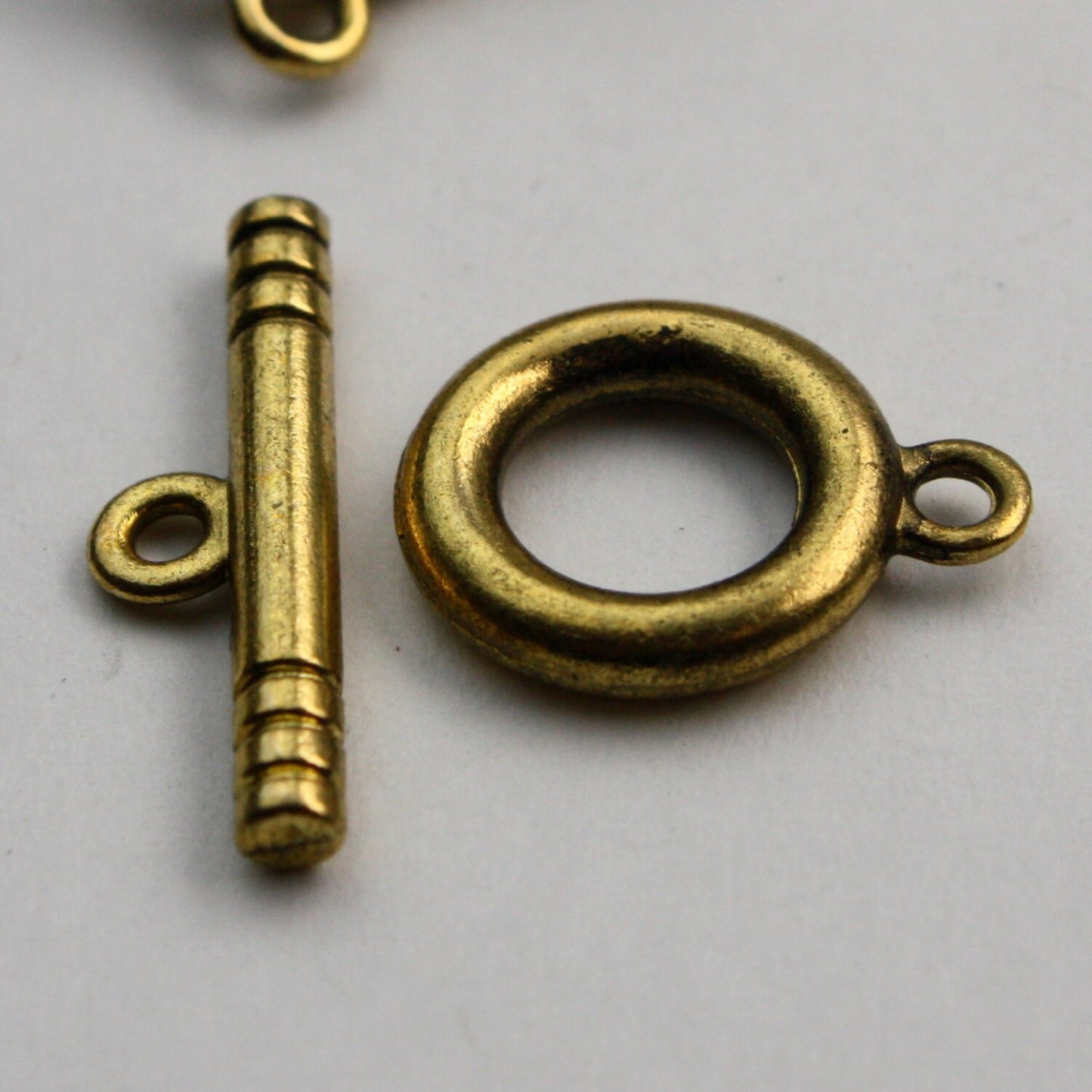 25 sets of Antique Gold Toggle Clasps - Ship from California USA