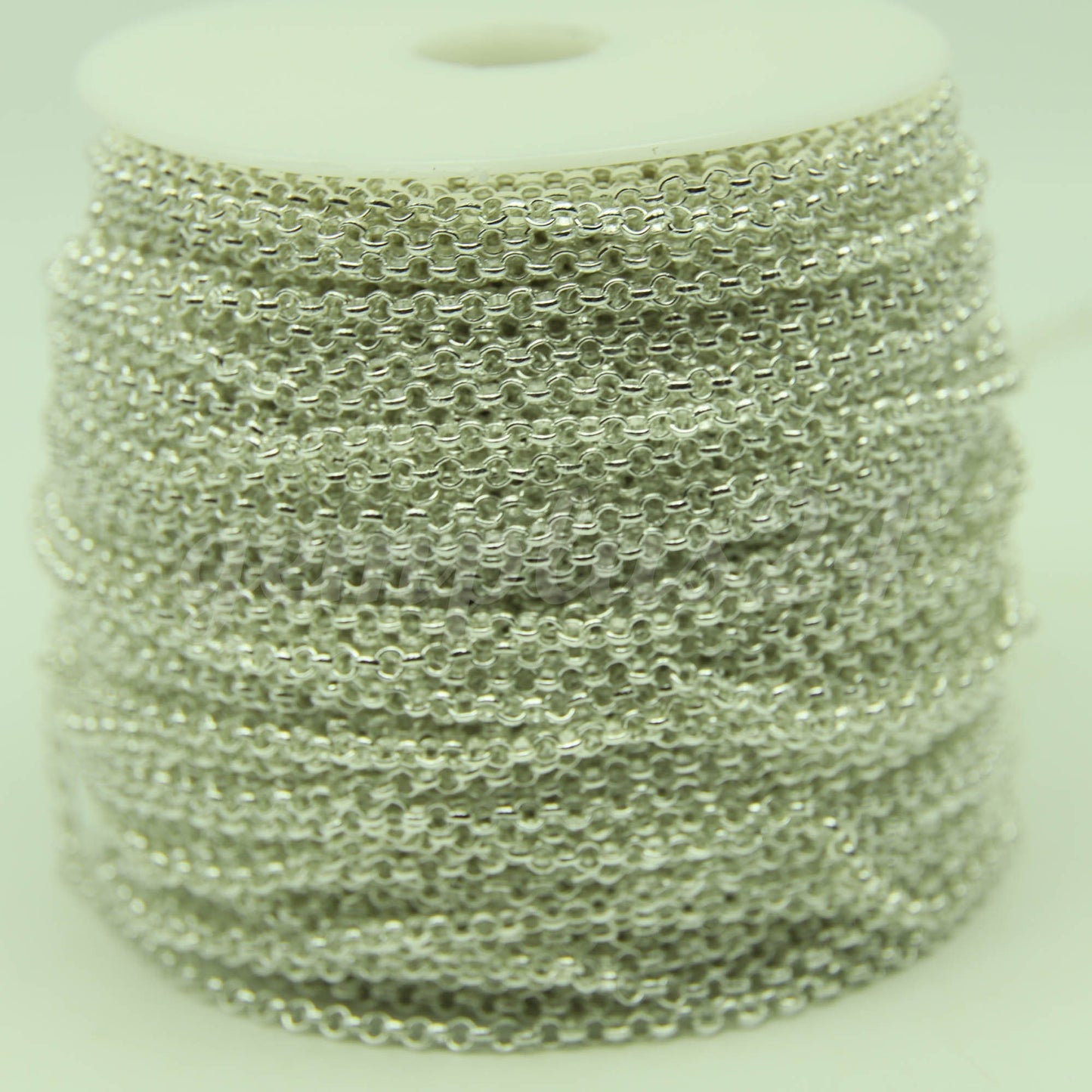 ATC Anti-Tarnishing Coating 24K Deep Gold Plated ROLO Chain bulk, 3/10/32/50 Feet of SOLDERED Rolo Chain - 3.1mm Links - ATC31BL