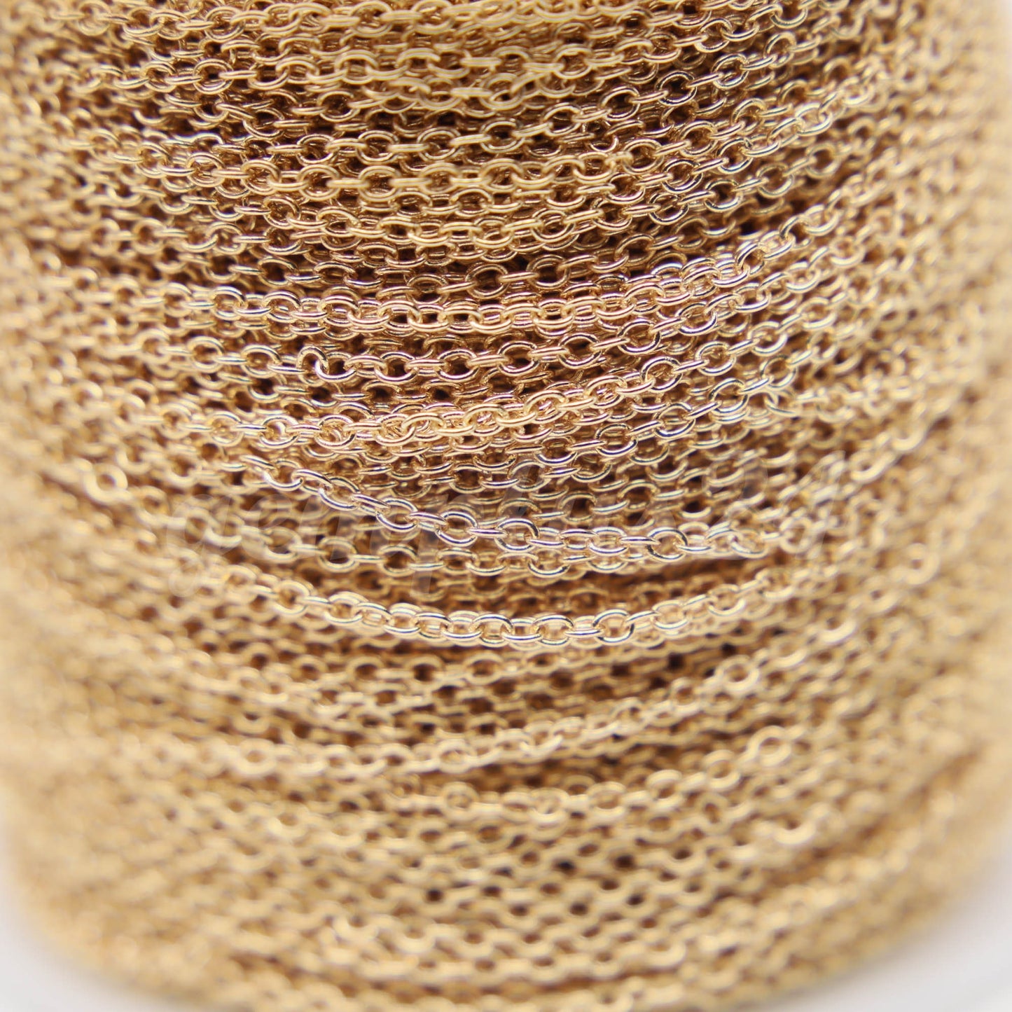 ATC Anti-Tarnishing Coating Cable Chain bulk, 3/10/32/50/100/300 Feet of SOLDERED Link - 2.0x1.4mm Links - ATC2014
