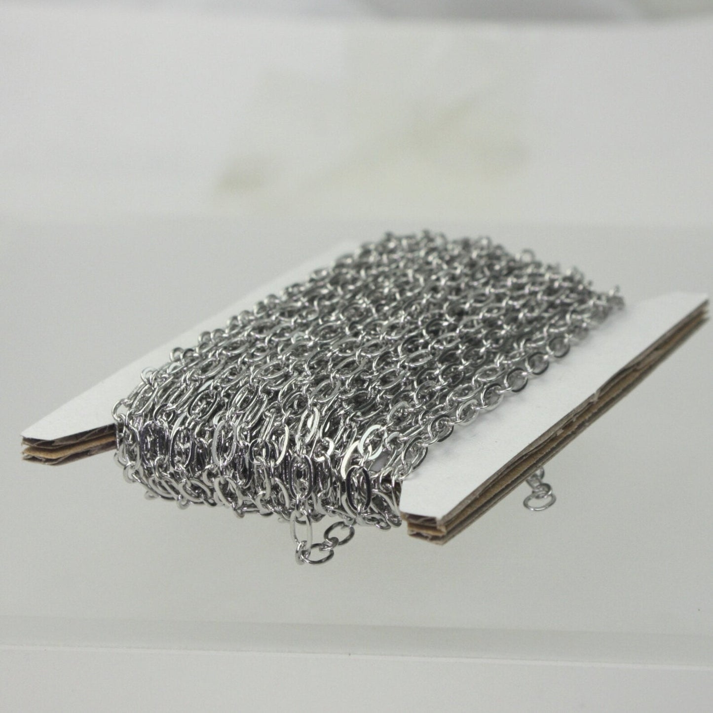 3/10/32/50 Feet (1 and 1) Long and Short Chain SOLDERED Chain Antique Brass/Copper/Rhodium/Gunmetal Plated - 6x3mm 4x3mm Soldered - 3429LS11