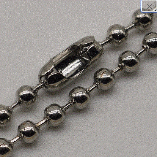 24 Inch Homemade Ready to wear Big Ball Chain NECKLACE - 3.2mm Ball Chain with Lobster Matching Connectors - 24inch(60cm) - NEC3.2Ball-24