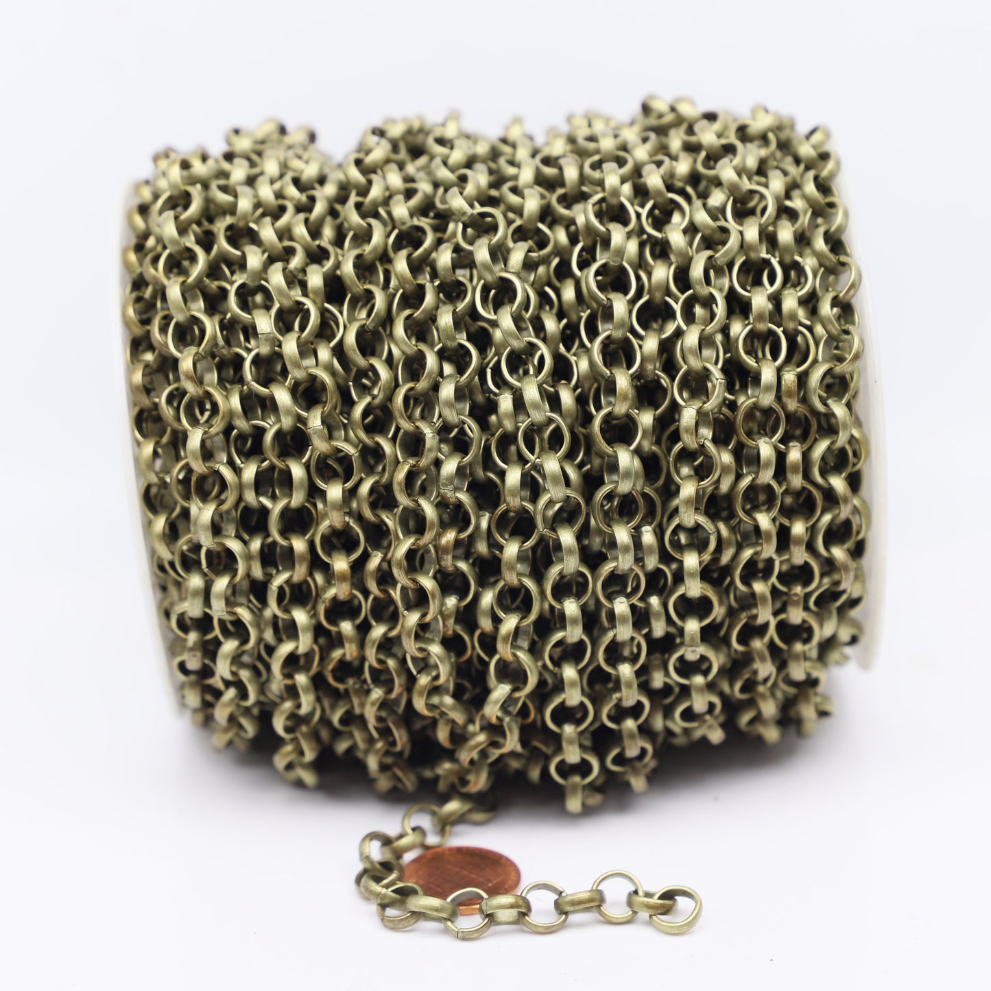 Chunky Big Large Monster Fashion Rolo Chain, 1/3/10 Ft - Antique Brass/Copper/Rhodium/Gunmetal/Black - 8.0mm - Unsoldered -Bracelet 80ROLO
