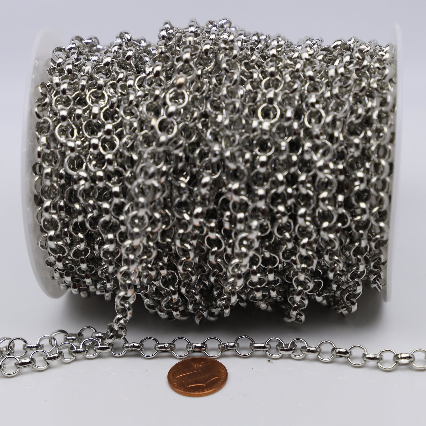 Chunky Big Large Fashion Rolo Chain, 30 Feet - Antique Brass/Copper/Rhodium/Gunmetal/Black - 7.0mm - Unsoldered Link -Bracelet 70ROLO