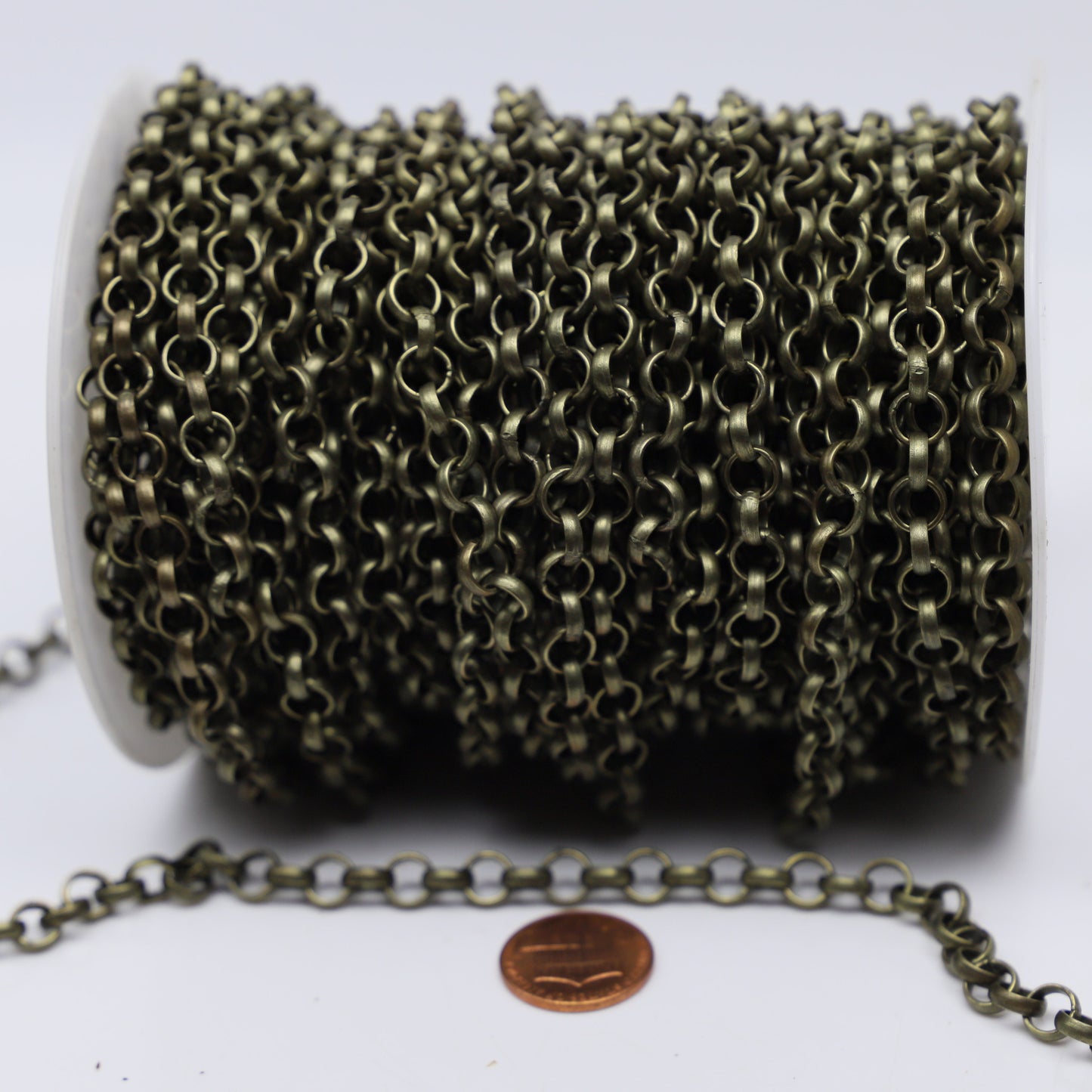 Chunky Big Large Fashion Rolo Chain, 1/3/10 Feet - BLACK/Antique Brass/Copper/Rhodium/Gunmetal - 7.0mm - Unsoldered Link -Bracelet 70ROLO