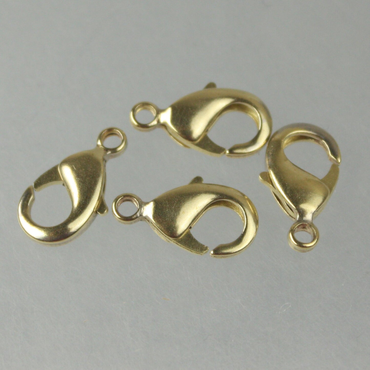 20 pcs of RAW Brass BIG lobster claw brass clasp 16x9mm - LOB16