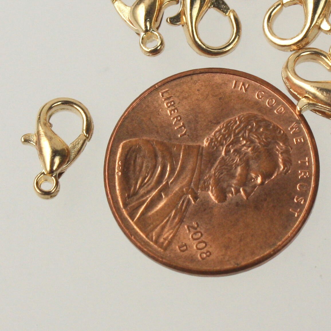 30 pcs Gold Plated Alloy Zinc lobster claw clasp - 10x5mm - LOB10