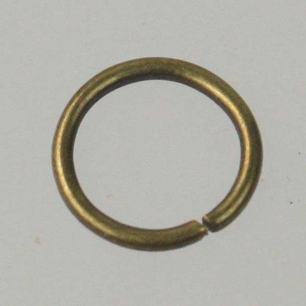 10mm Jump Rings, 50 Antique Brass Jump Rings / Bronze Open 10x1.2mm 16 Gauge 16G Link Connector Open Jump Rings O Ring 12x10mm